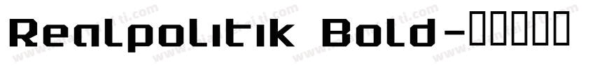 Realpolitik Bold字体转换